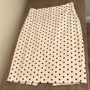 Polka dot pencil skirt